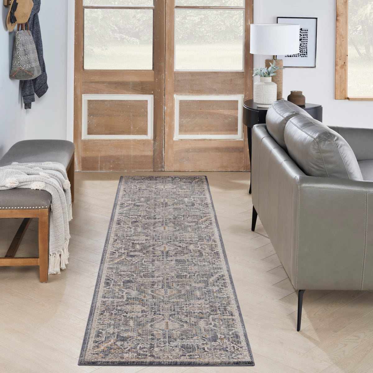 Lynx LNX02 Navy Multicolor Rug - room scene