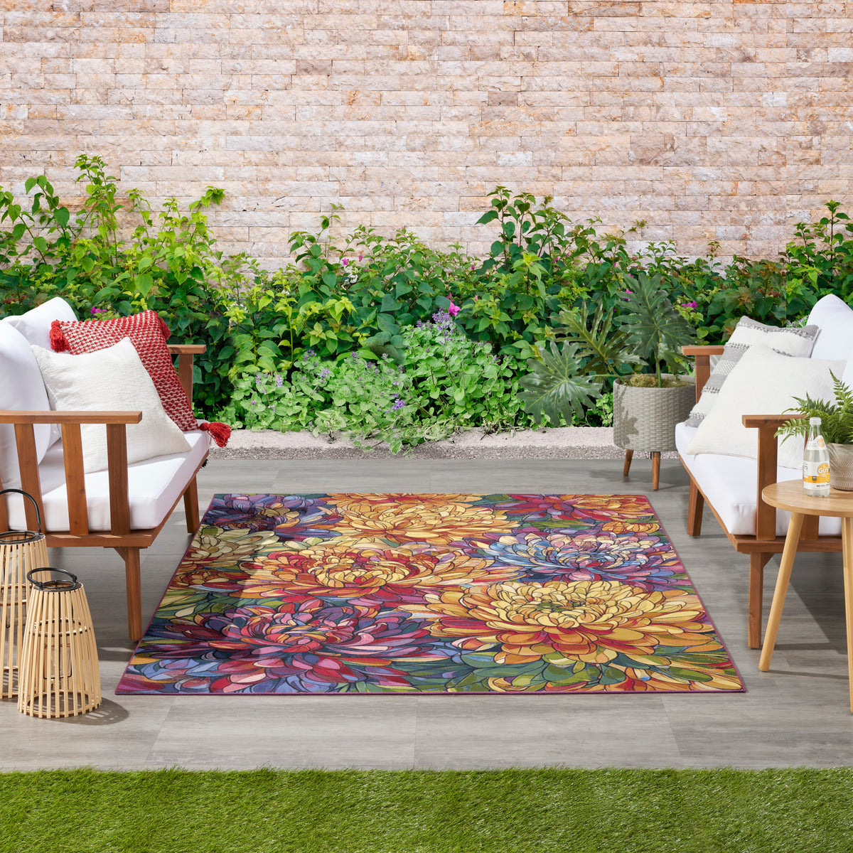 Color Splash CSP06 Multicolor Rug - room scene