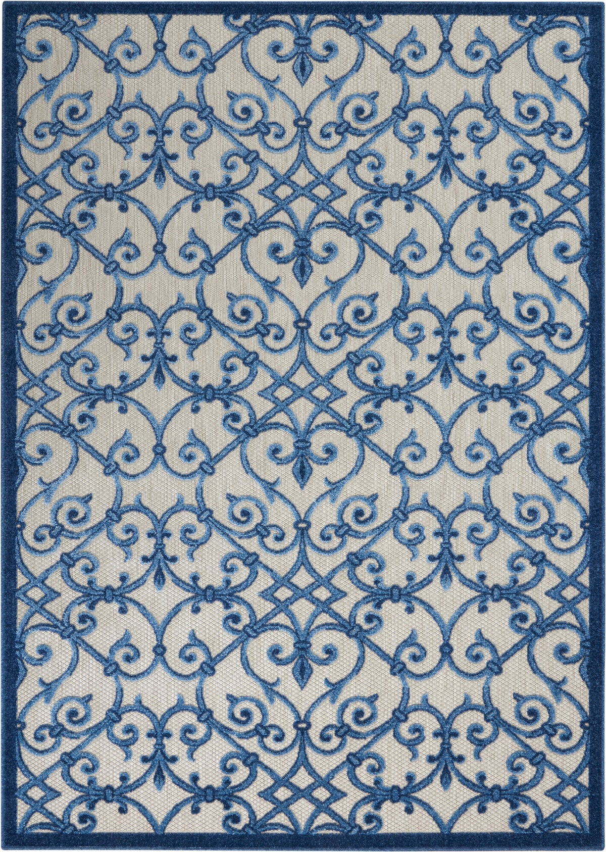 Aloha ALH21 Grey Blue Rug - Rectangle