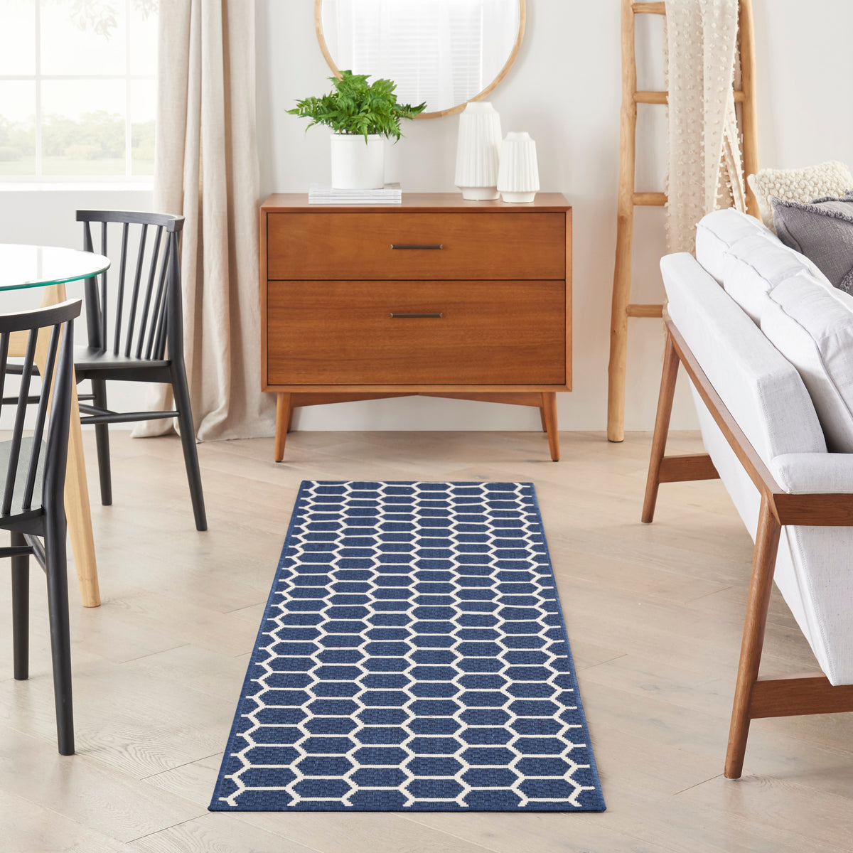 Twist Reversible TWS01 Navy Rug - room scene