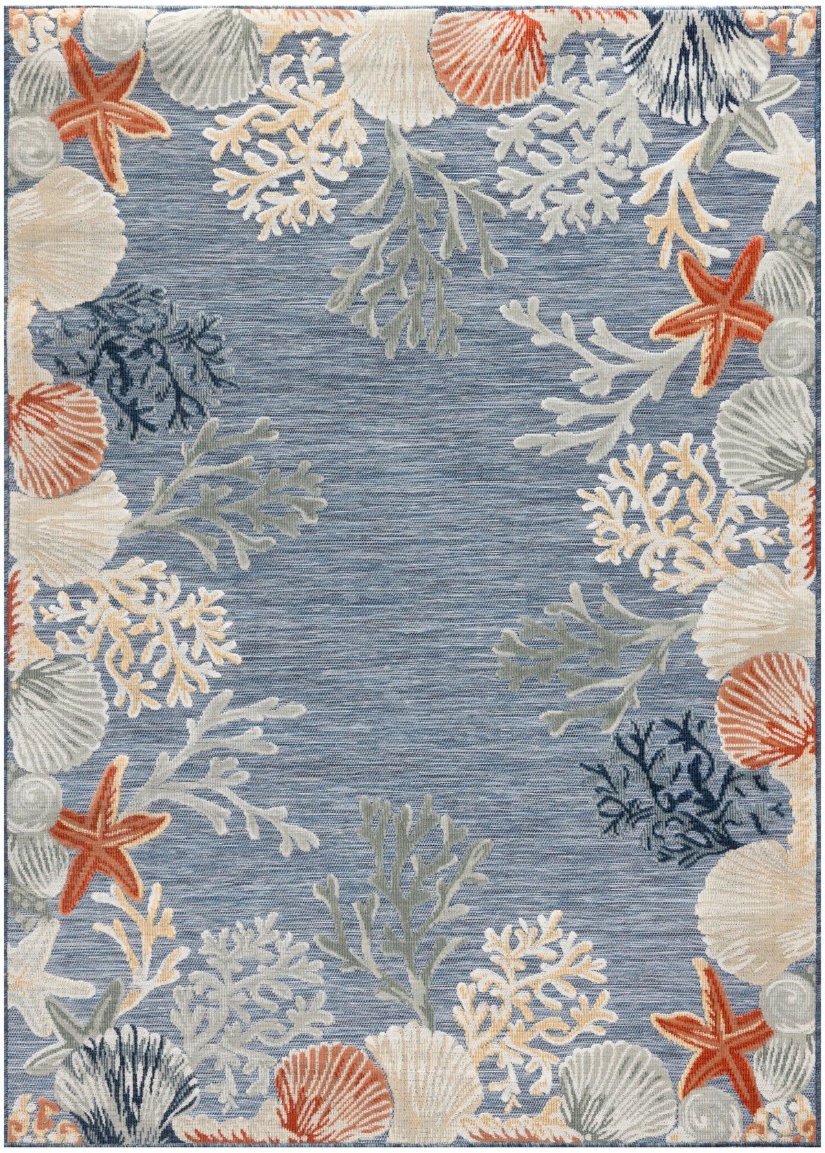 Suncoast SNC04 Denim Multicolor Rug - Rectangle