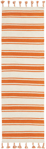 Rio Vista DST01 Ivory Orange Rug - Runner