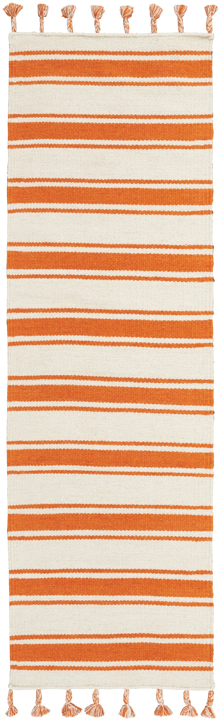 Rio Vista DST01 Ivory Orange Rug - Runner