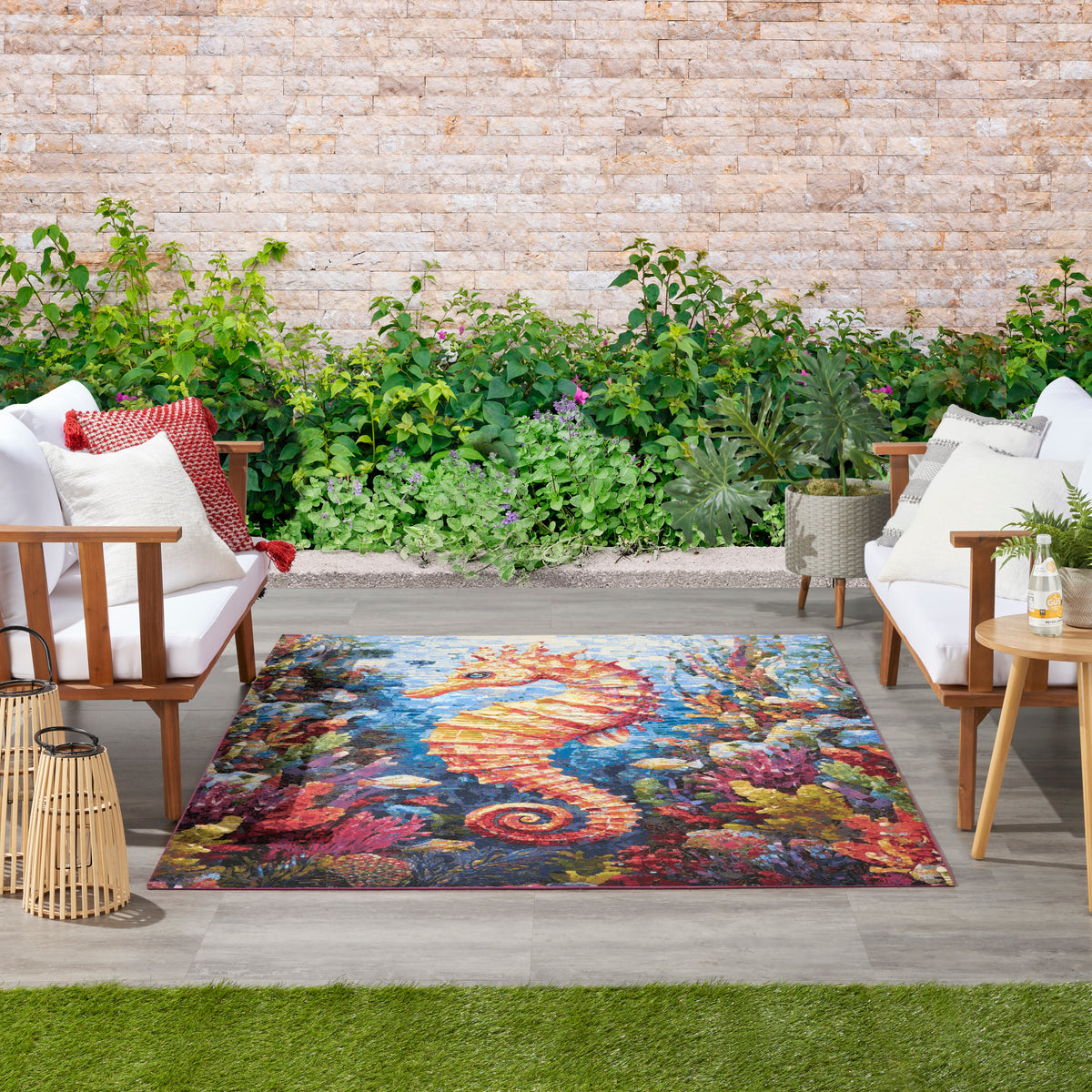 Color Splash CSP02 Multicolor Rug - room scene