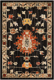 Antique Bloom ANB01 Black Rug - Rectangle