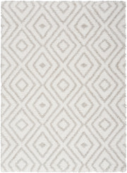 Modern Shag MMD01 Ivory Silver Rug - Rectangle