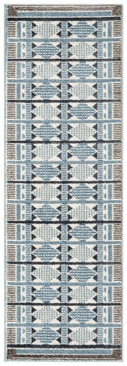 Nordic NRC06 Blue Rug - Runner