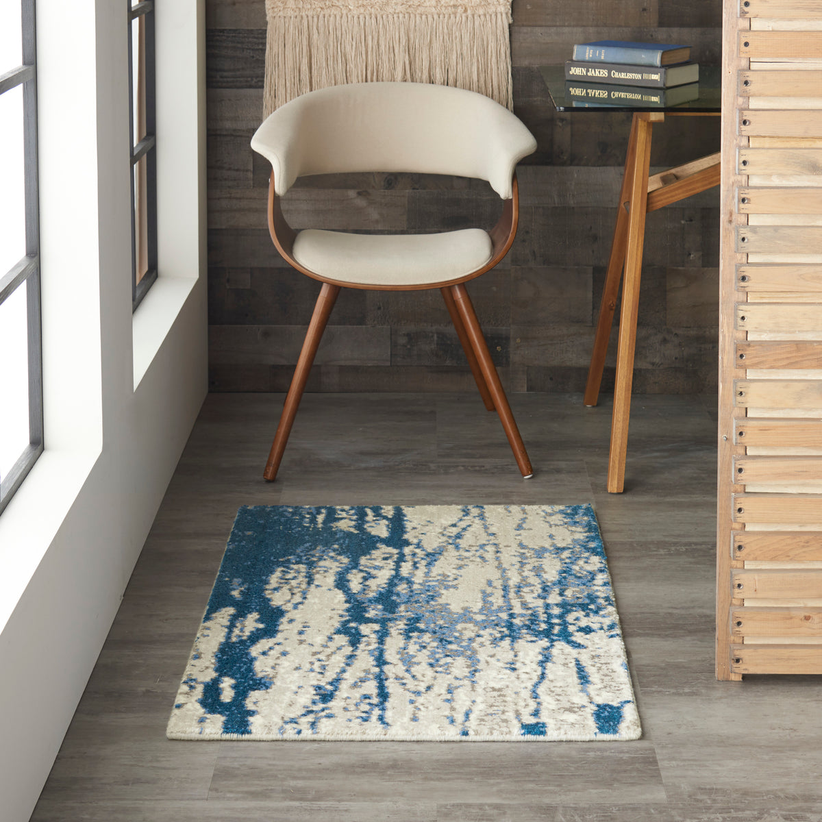 Twilight TWI29 Ivory Blue Rug - room scene