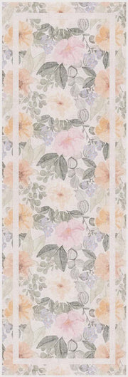 Botanical Washables BOT01 Beige Multicolor Rug - Runner