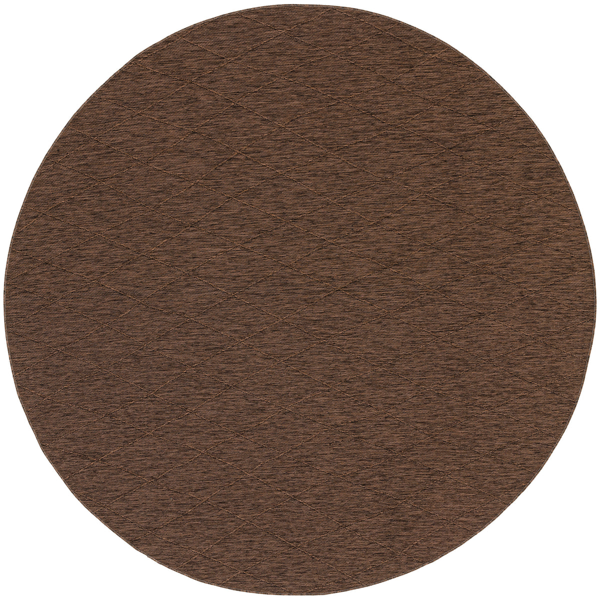 Washable Solutions WSL01 Mocha Rug - Round
