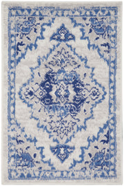 Whimsicle WHS14 Ivory Blue Rug - Rectangle