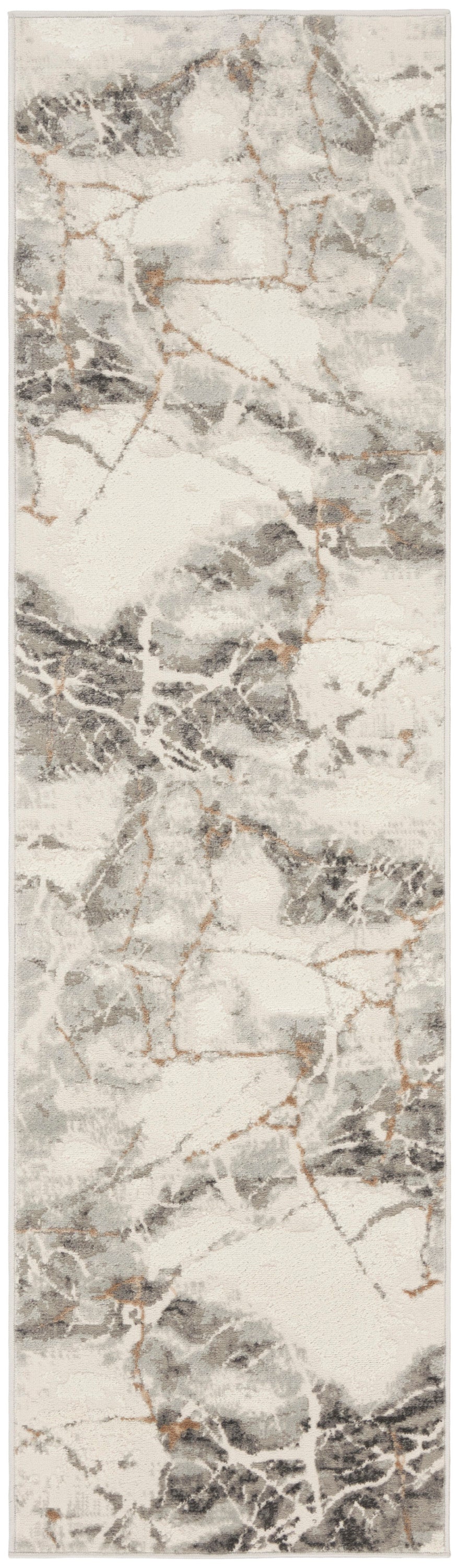 Elation ETN13 Ivory Grey Rug - Runner