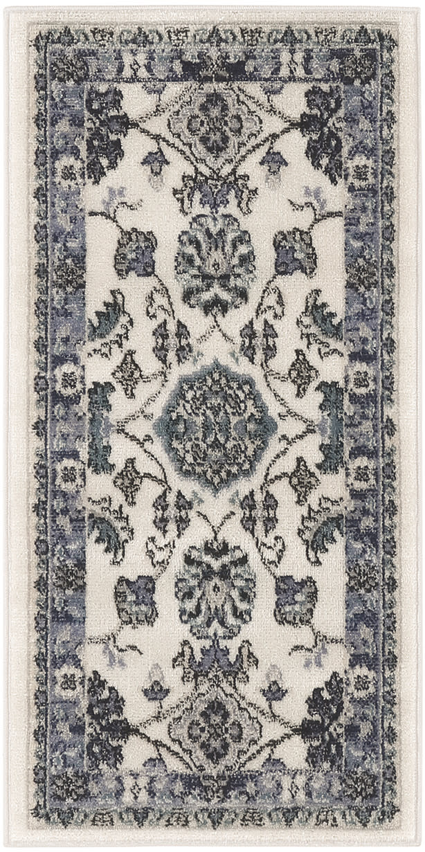 Nourison Essentials NRE05 Ivory Blue Rug - Rectangle