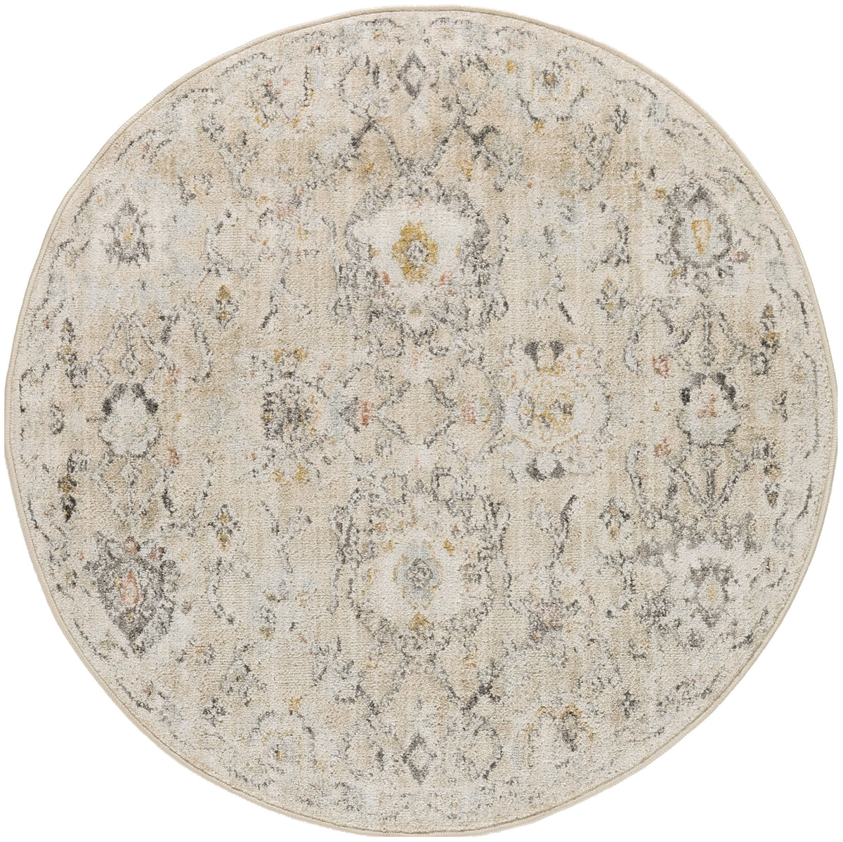 Oushak Home OUS01 Cream Rug - Round