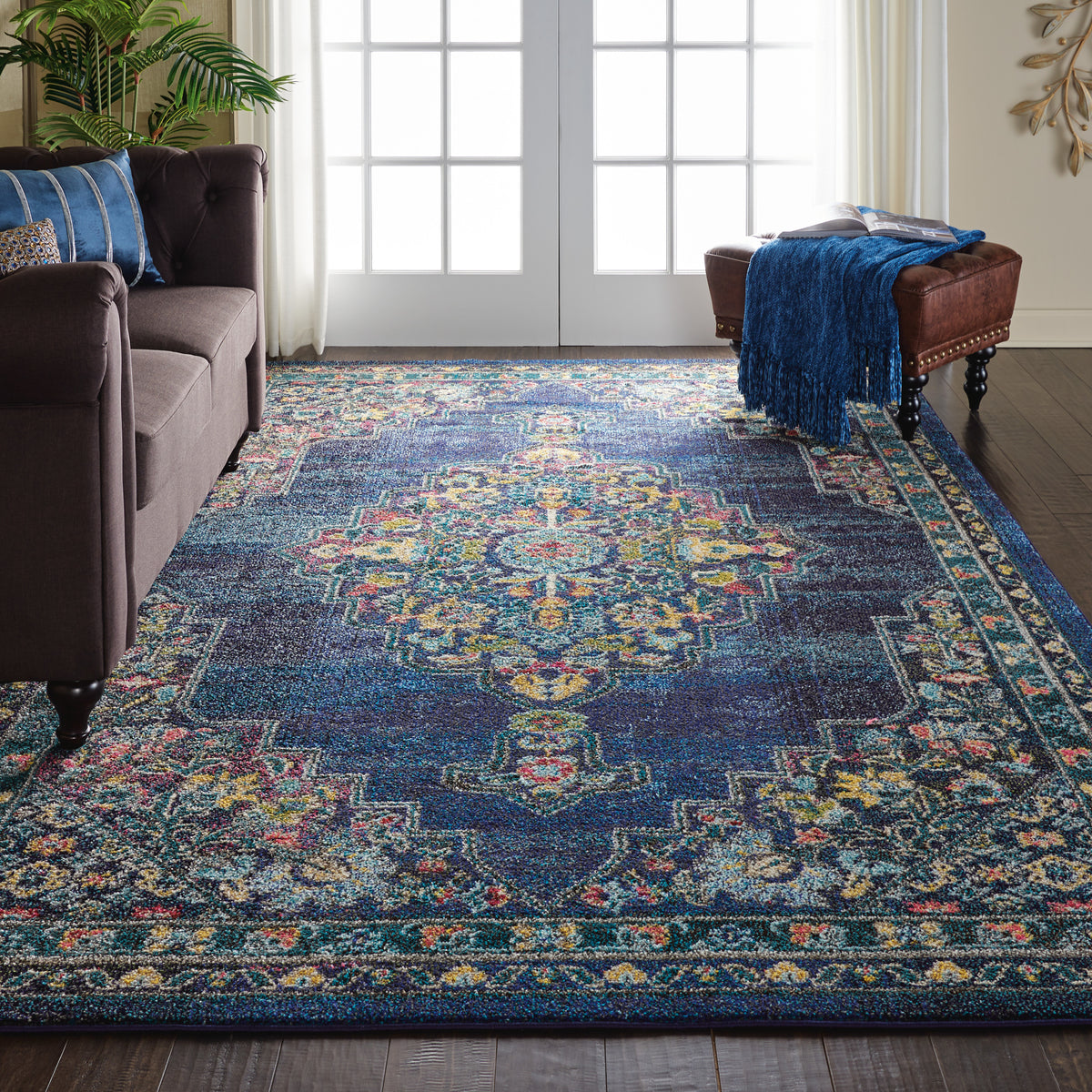 Passionate PST01 Navy Rug - room scene