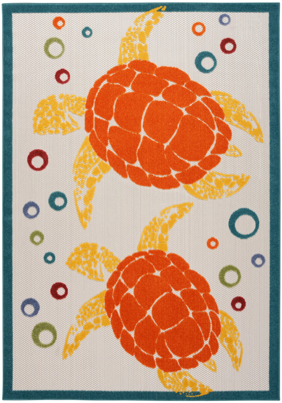 Aloha ALH27 Teal Multicolor Rug - Rectangle