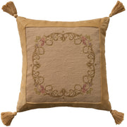 Vintage Pillow VAN6 Beige 20" x 20" Throw Pillows