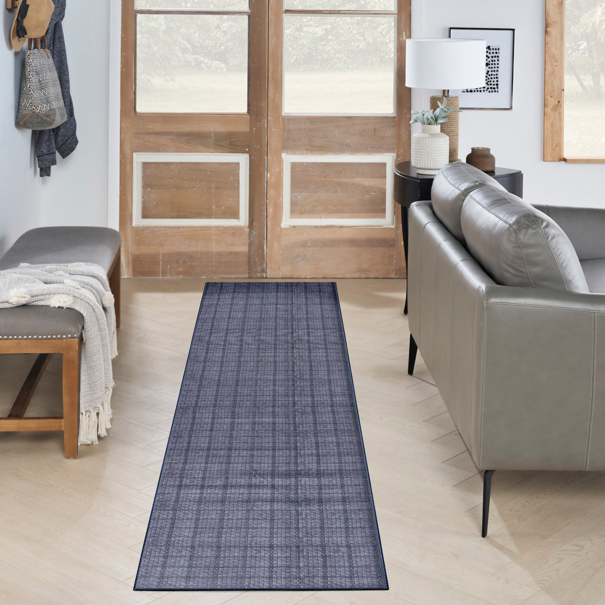 Nourison Washables NWB04 Navy Blue Rug - room scene