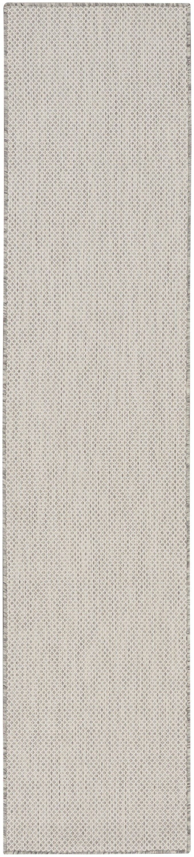 Courtyard COU01 Ivory Silver Rug - Runner