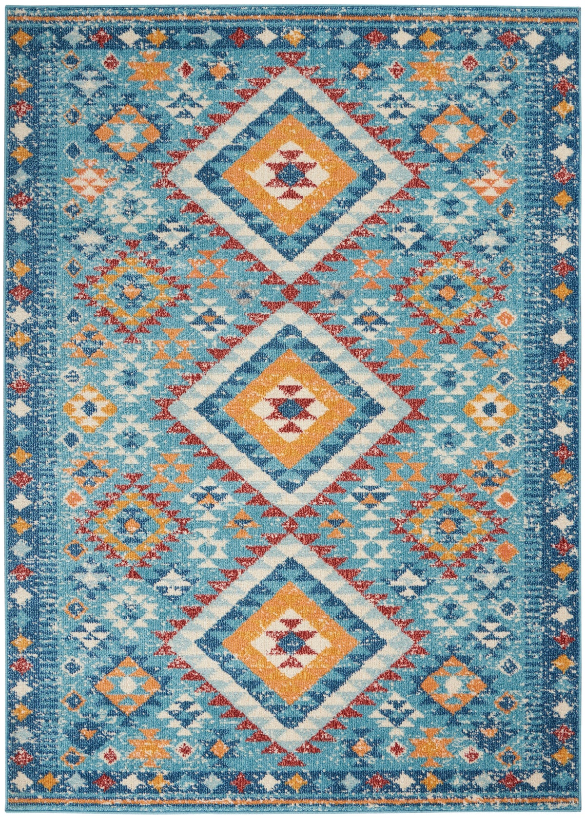 Passion PSN47 Blue Multicolor Rug - Rectangle
