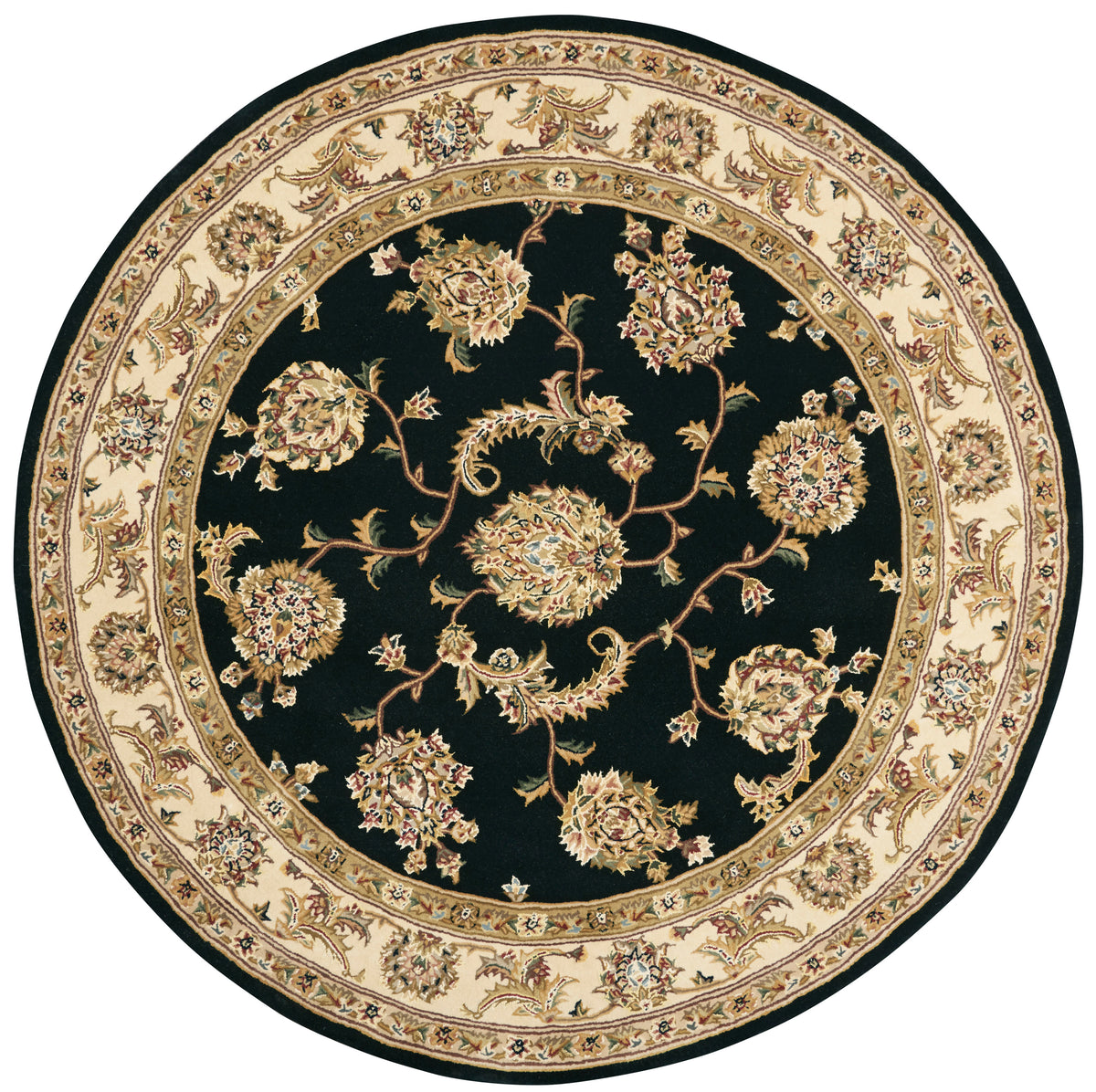 Nourison 2000 2022 Black Rug - Round