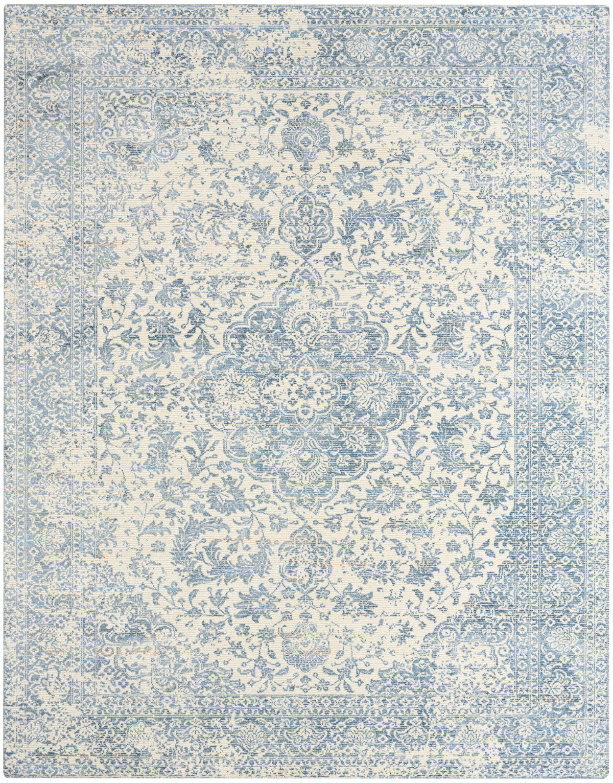 Azalea AZA01 Ivory Blue Rug - Rectangle