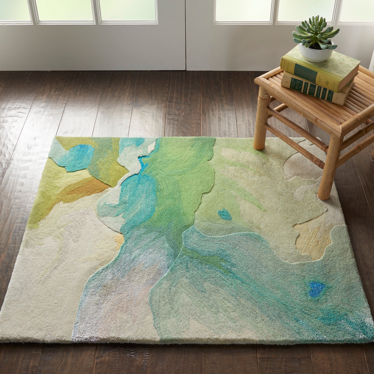 Prismatic PRS16 Seafoam Rug - room scene
