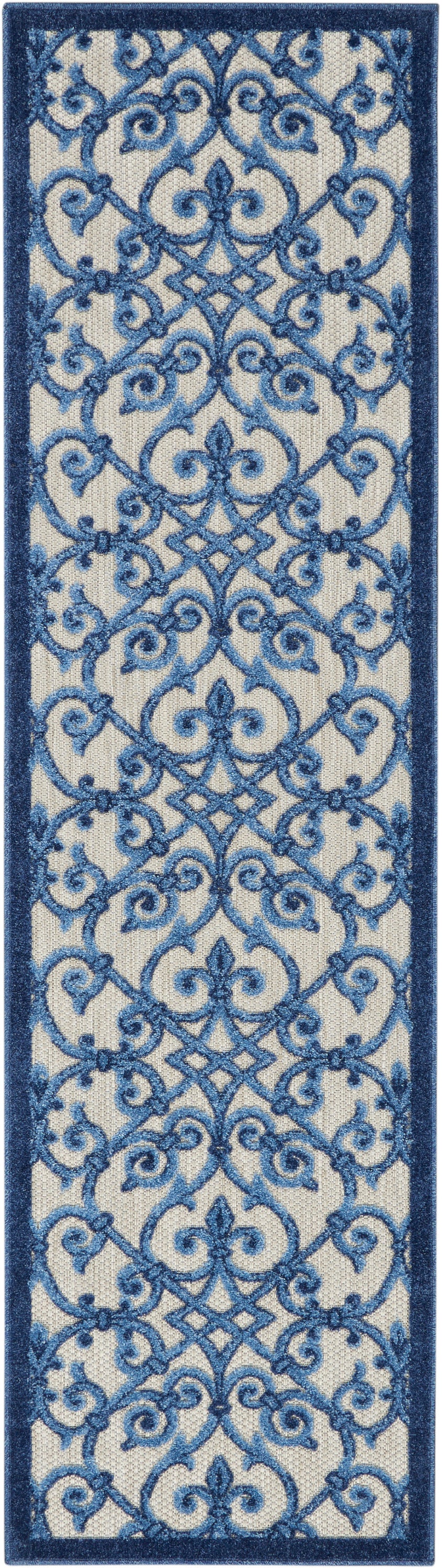 Aloha ALH21 Grey Blue Rug - Runner