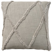 Lifestyle SH018 Light Grey 18" x 18" Throw Pillows