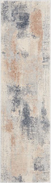 Rustic Textures RUS02 Beige Grey Rug - Runner