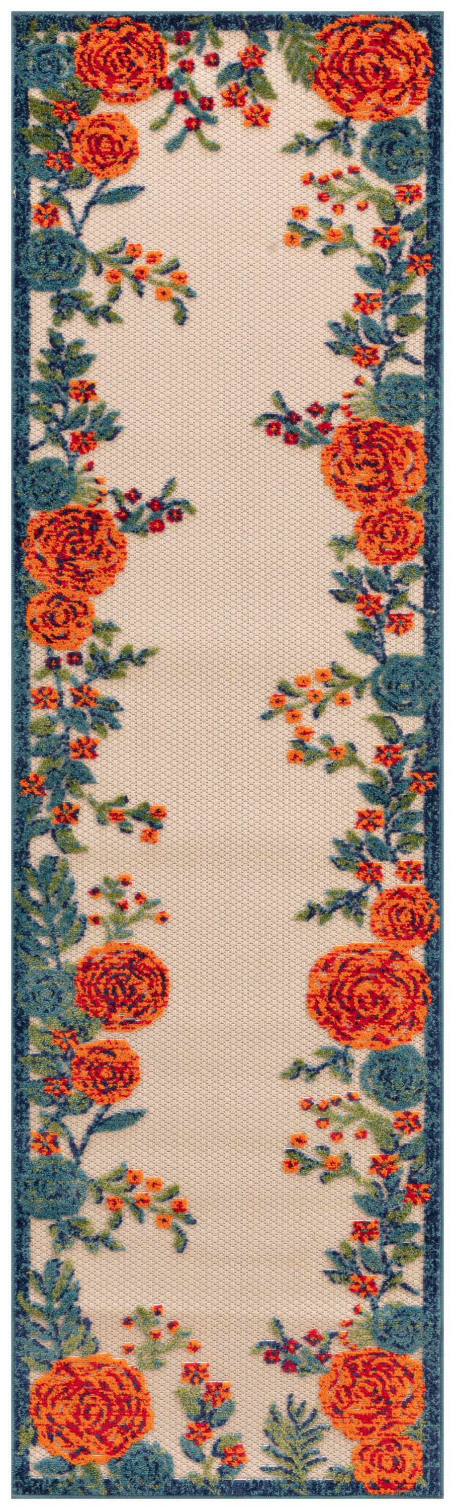 Aloha ALH32 Ivory Multicolor Rug - Runner
