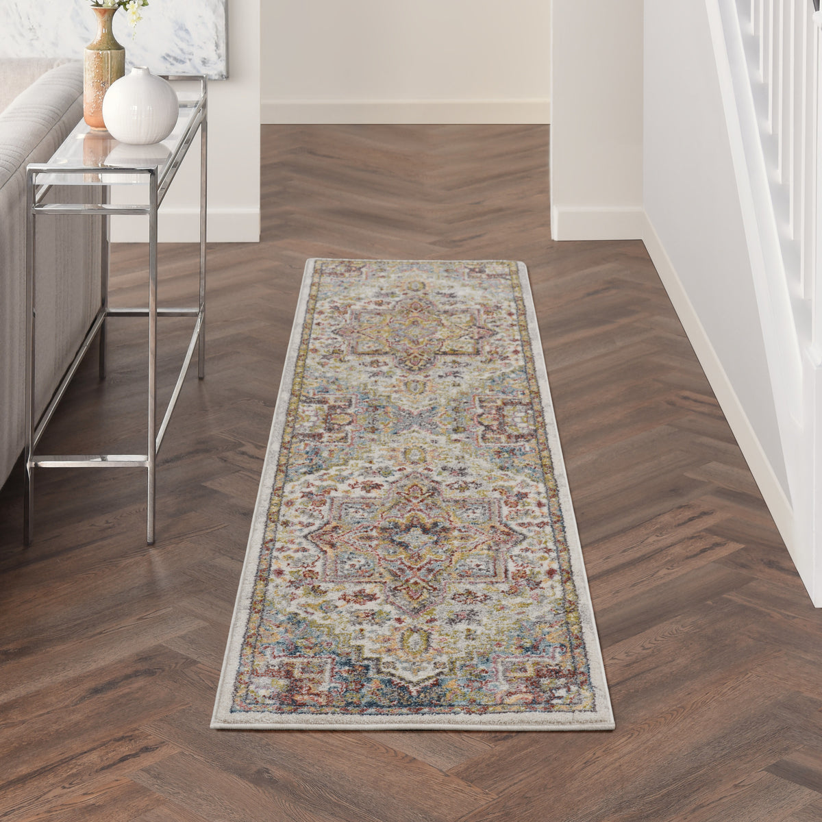 Soraya SOR04 Ivory Multicolor Rug - room scene