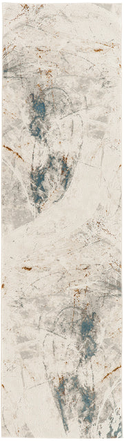 Desire DSR04 Ivory Grey Blue Rug - Runner