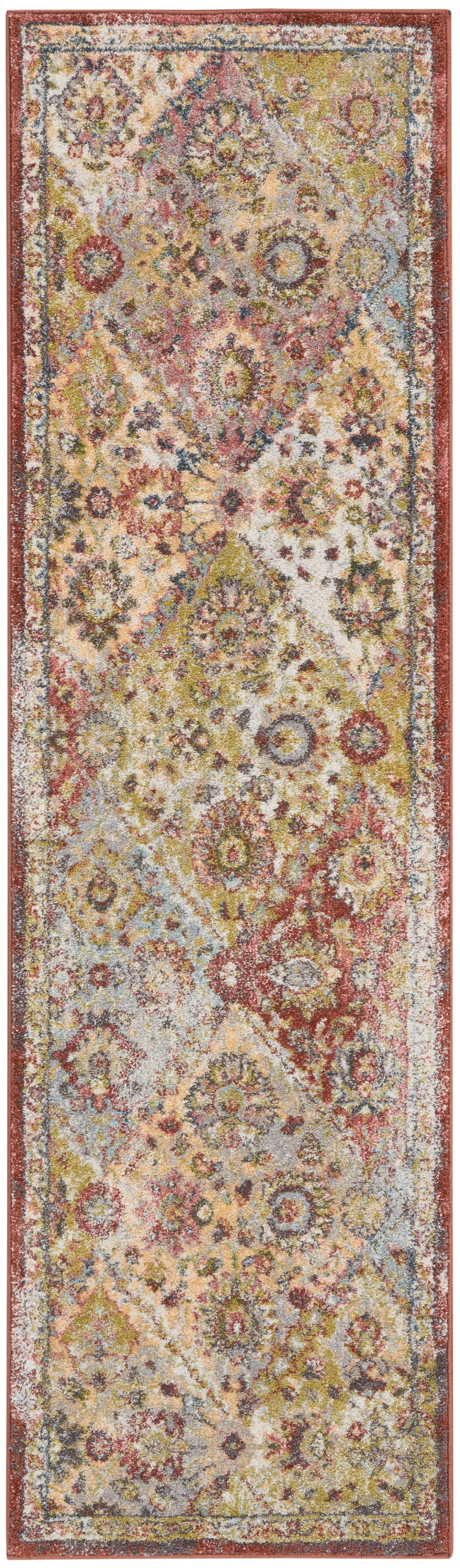 Soraya SOR01 Terracotta Multicolor Rug - Runner