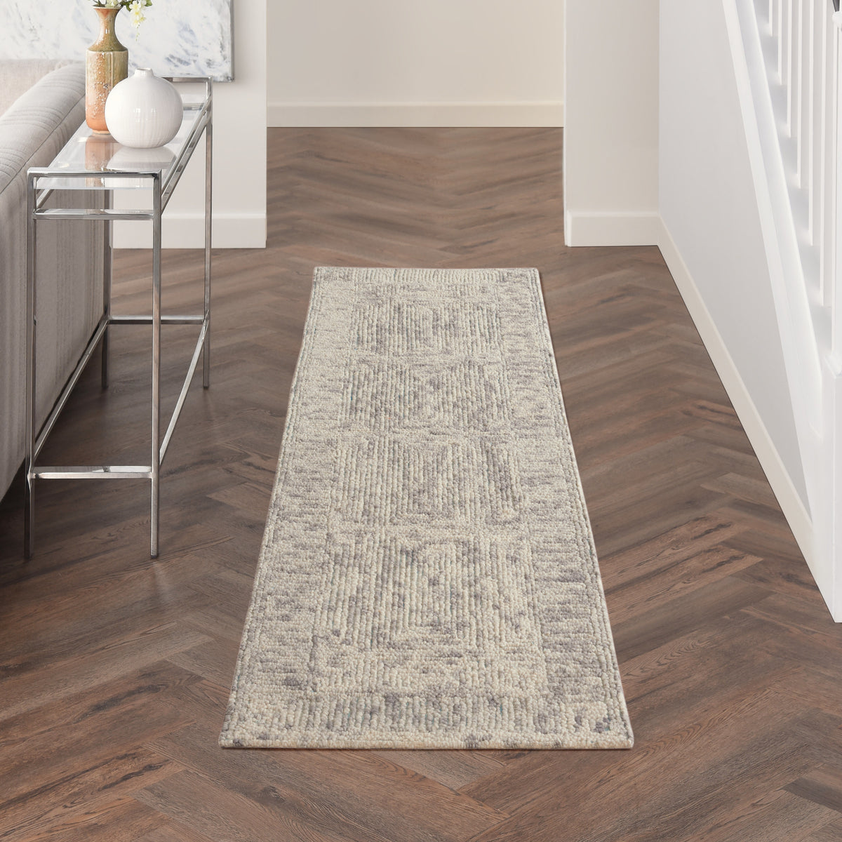 Colorado CLR04 Ivory Grey Teal Rug - room scene