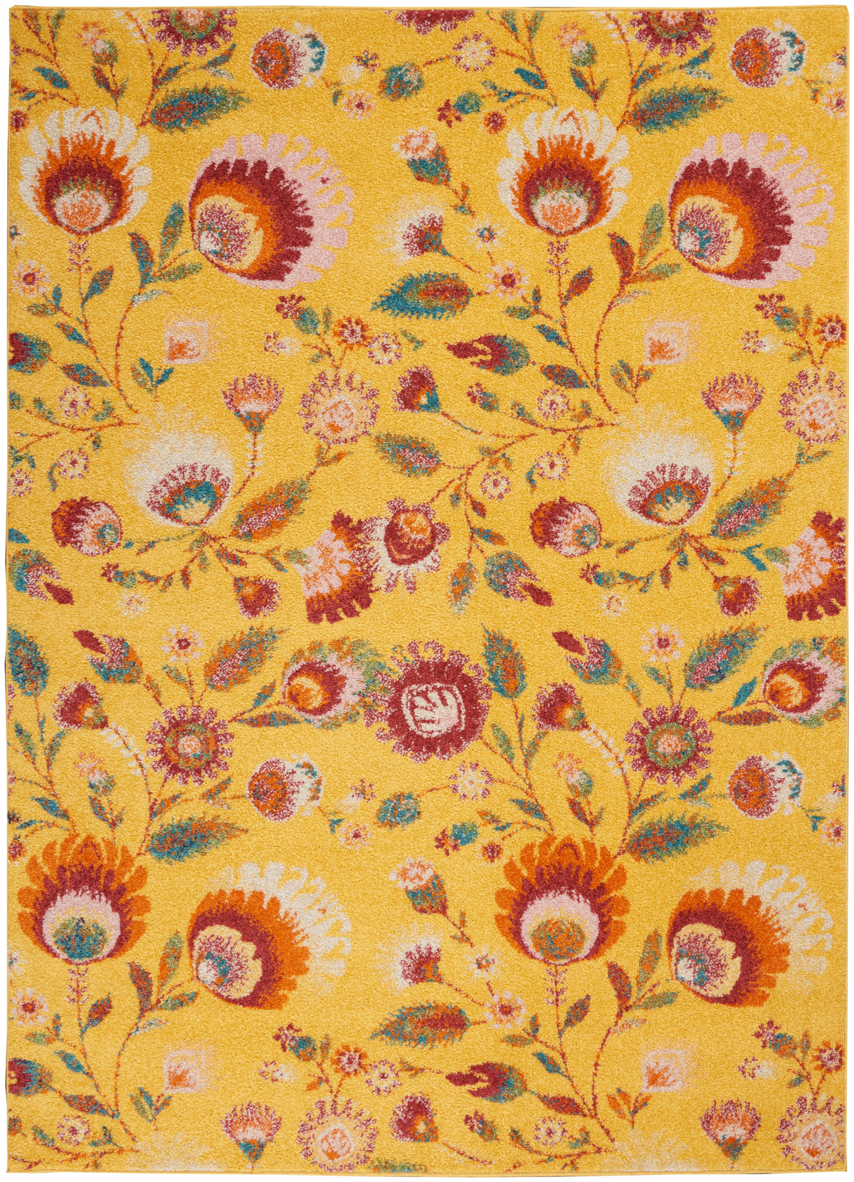 Allur ALR08 Yellow Multicolor Rug - Rectangle
