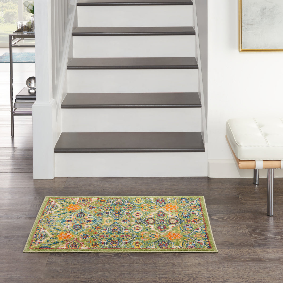 Allur ALR03 Sage Ivory Rug - room scene