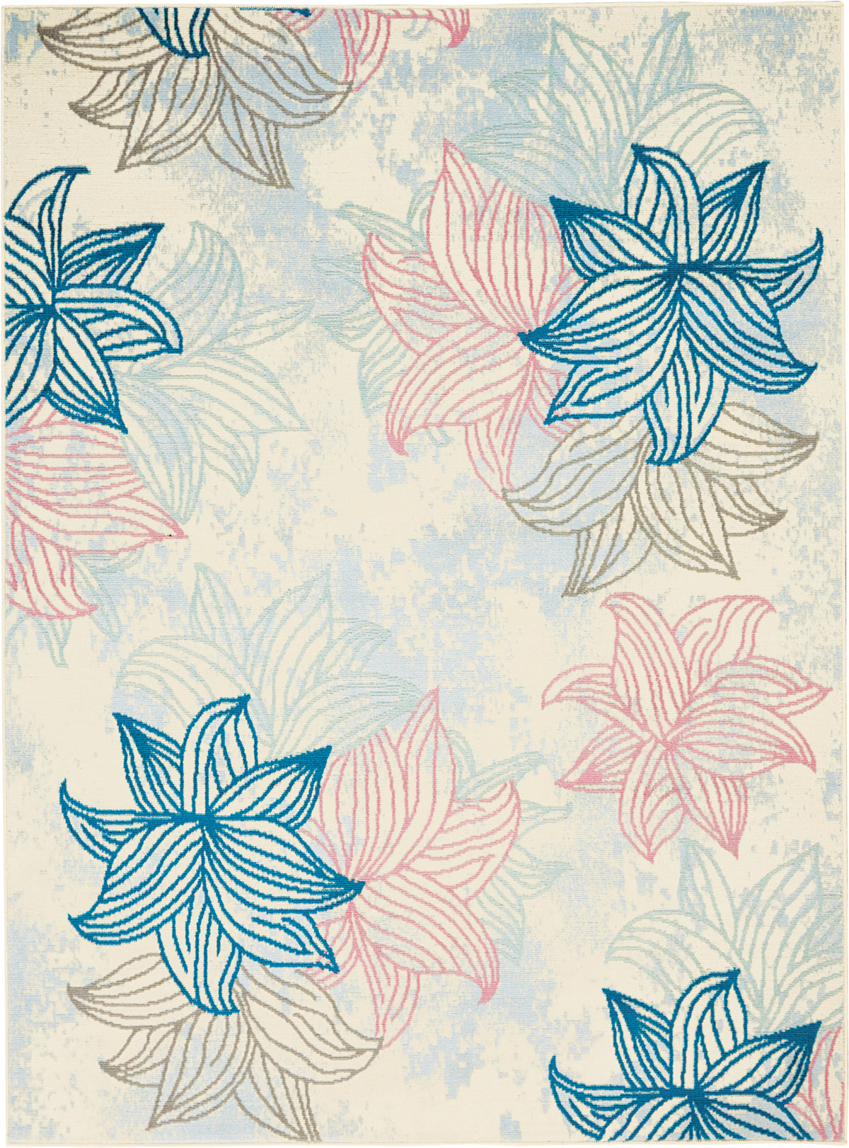 Jubilant JUB08 Ivory Multicolor Rug - Rectangle