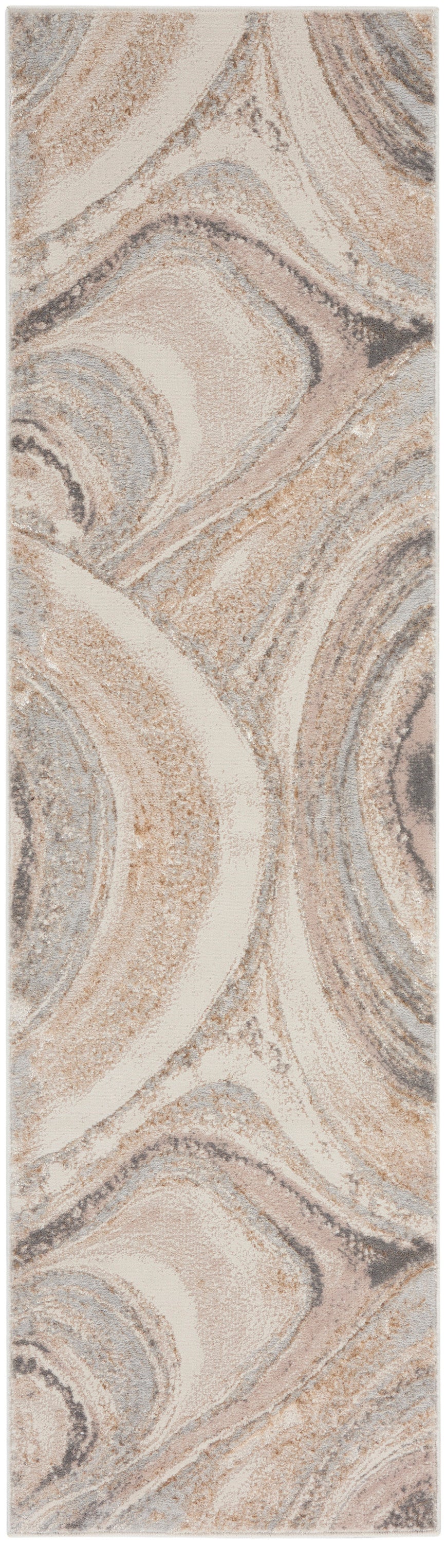 Splash BSK03 Cream Grey Rug - Runner