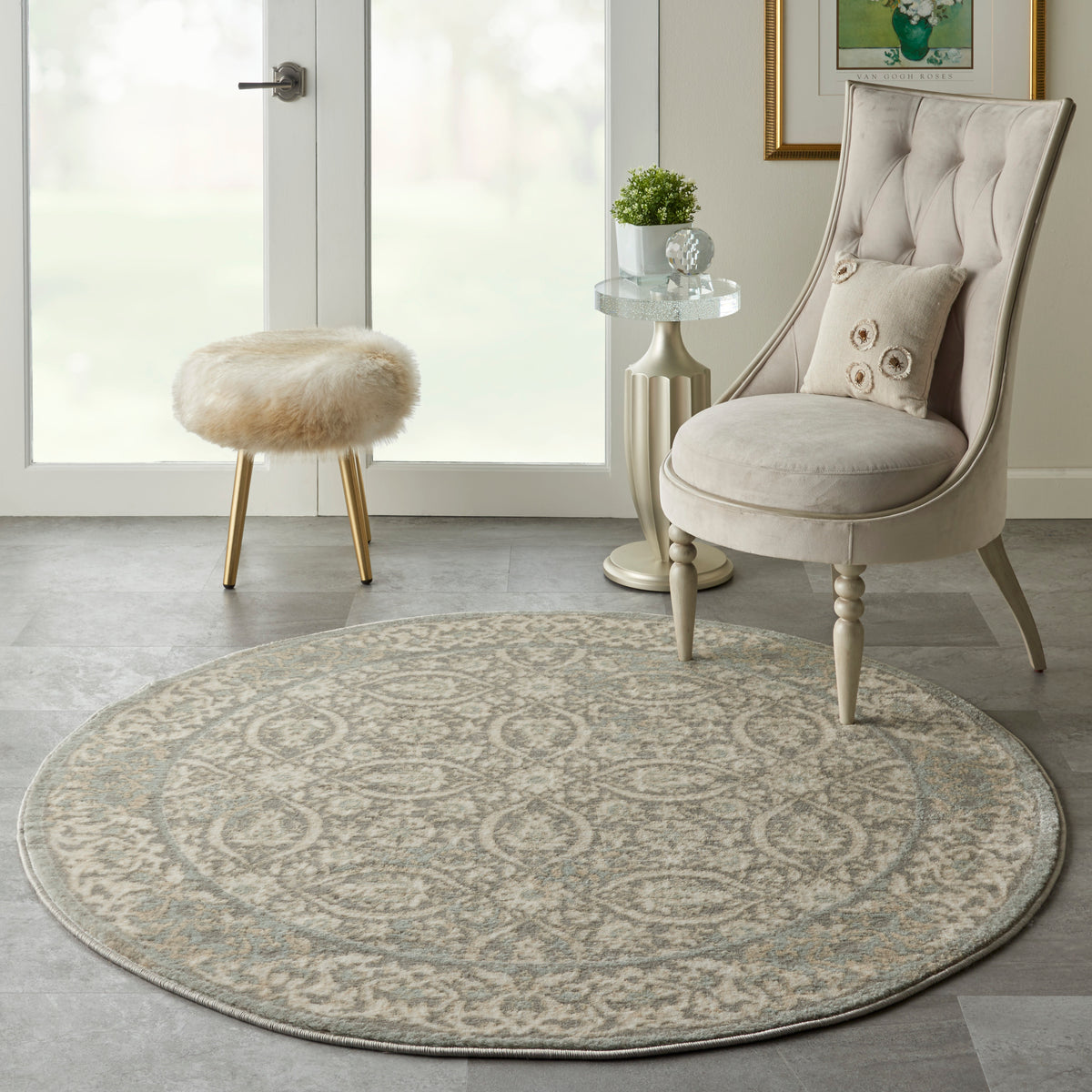 Euphoria EUP05 Grey Rug - room scene