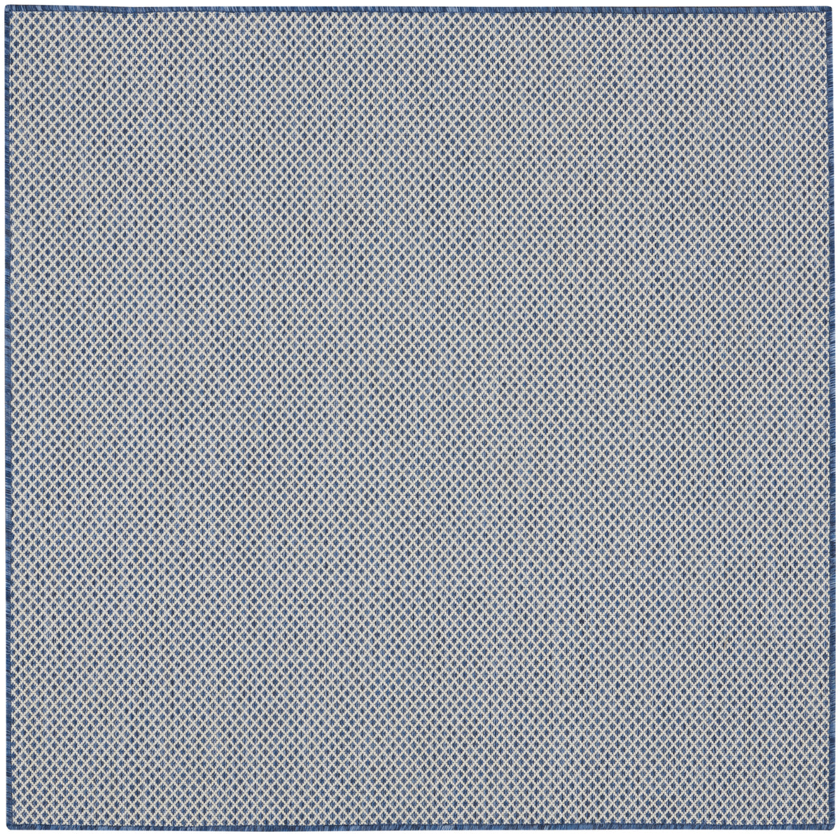 Courtyard COU01 Ivory Blue Rug - Square