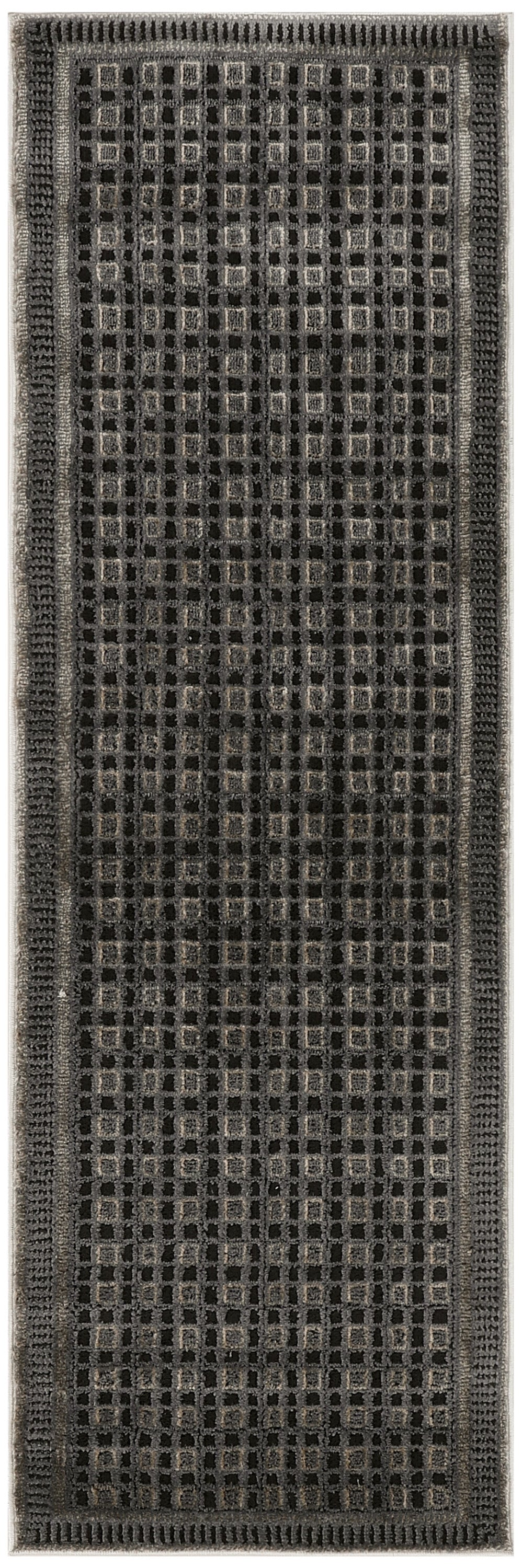 Nordic NRC03 Black Taupe Rug - Runner