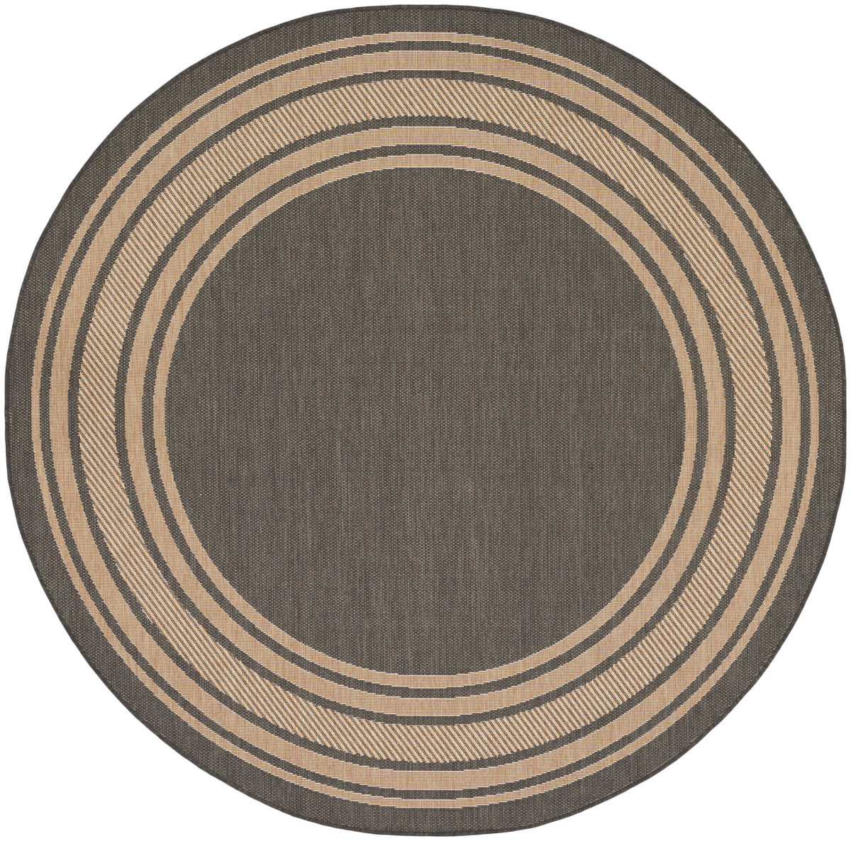 Horizon Indoor/Outdoor HOZ03 Charcoal Rug - Round