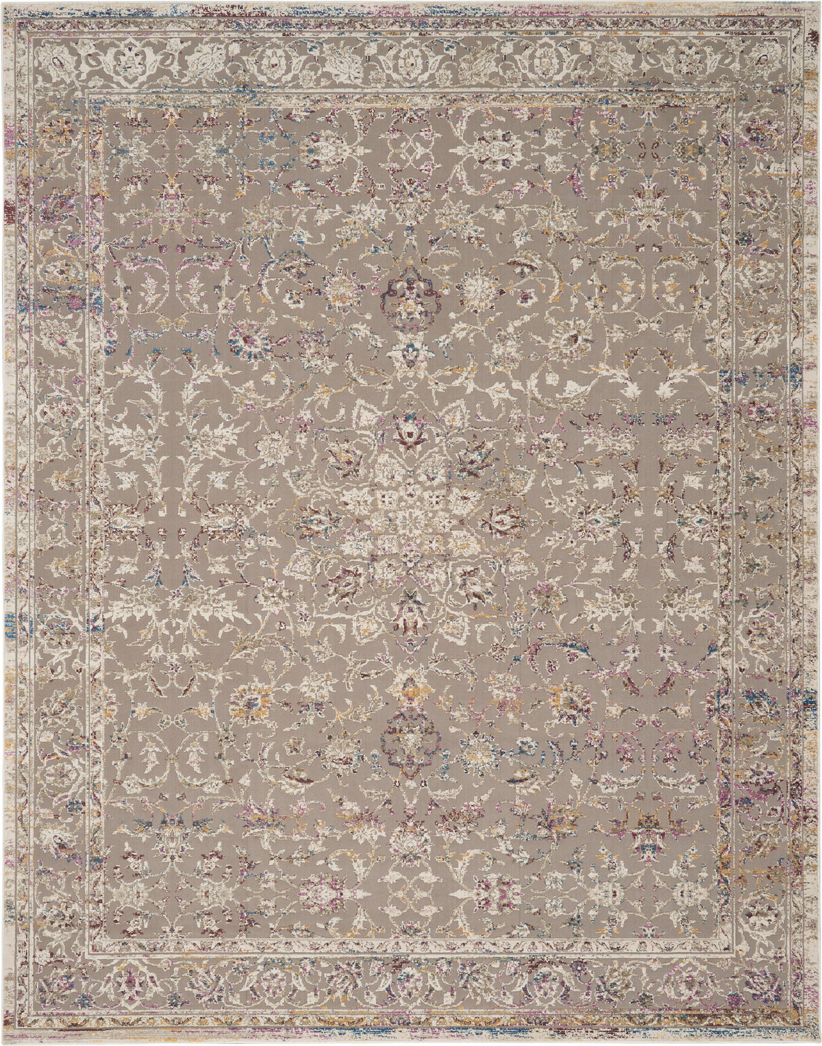 Melody MEL02 Grey Multicolor Rug - Rectangle