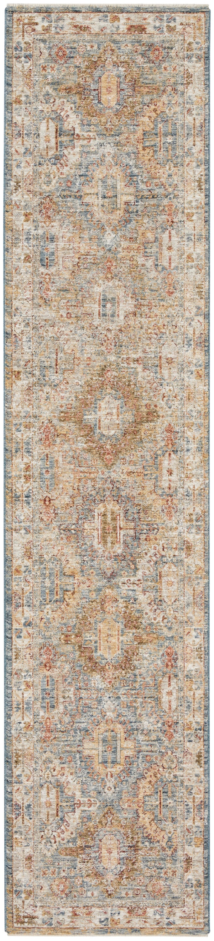 Sahar SHR01 Blue Rug - Runner