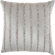 Sofia AZ217 Lt Grey 20" x 20" Throw Pillows