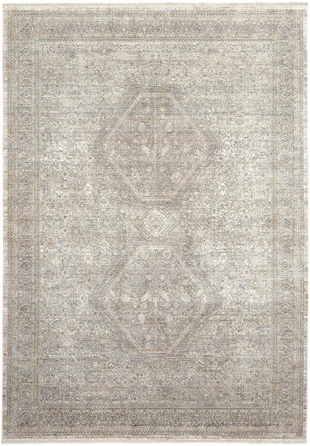 Starry Nights STN04 Cream Grey Rug - Rectangle