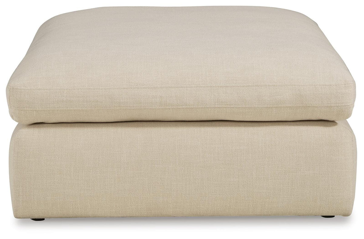 Elyza Oversized Accent Ottoman Chenille