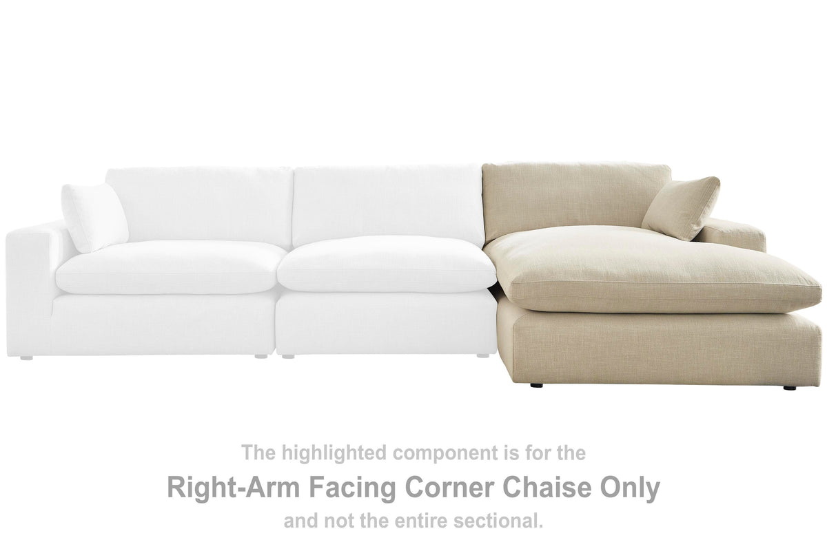 Elyza RAF Corner Chaise Chenille