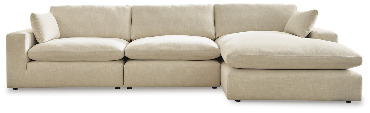 Elyza 3-Piece Sectional with Chaise Chenille